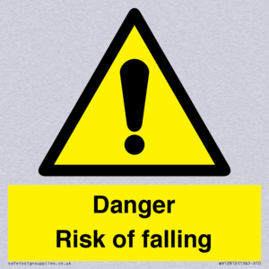 Danger Risk of falling